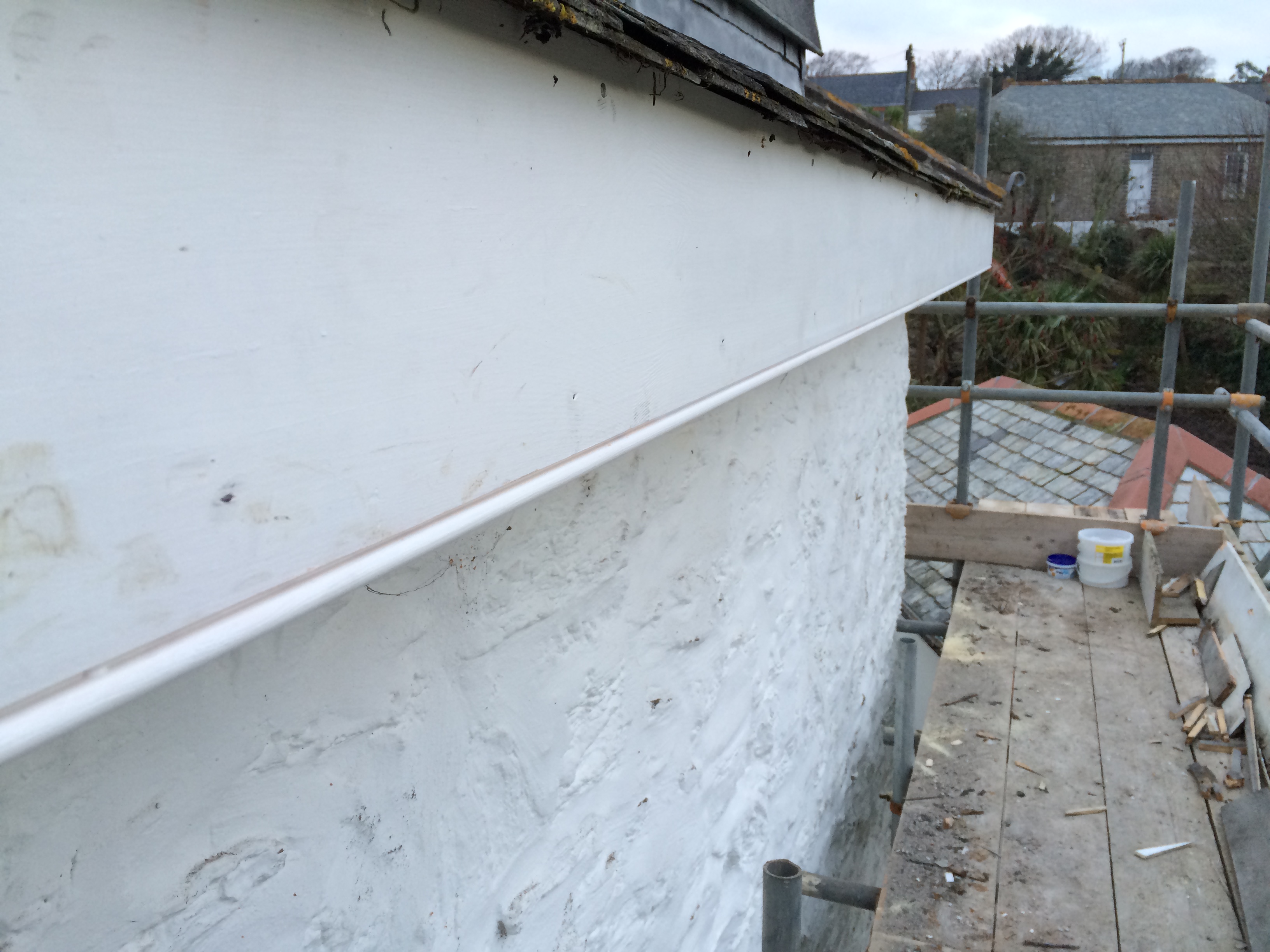 Traditional Timber Fascia With Moulding Prior To Painting